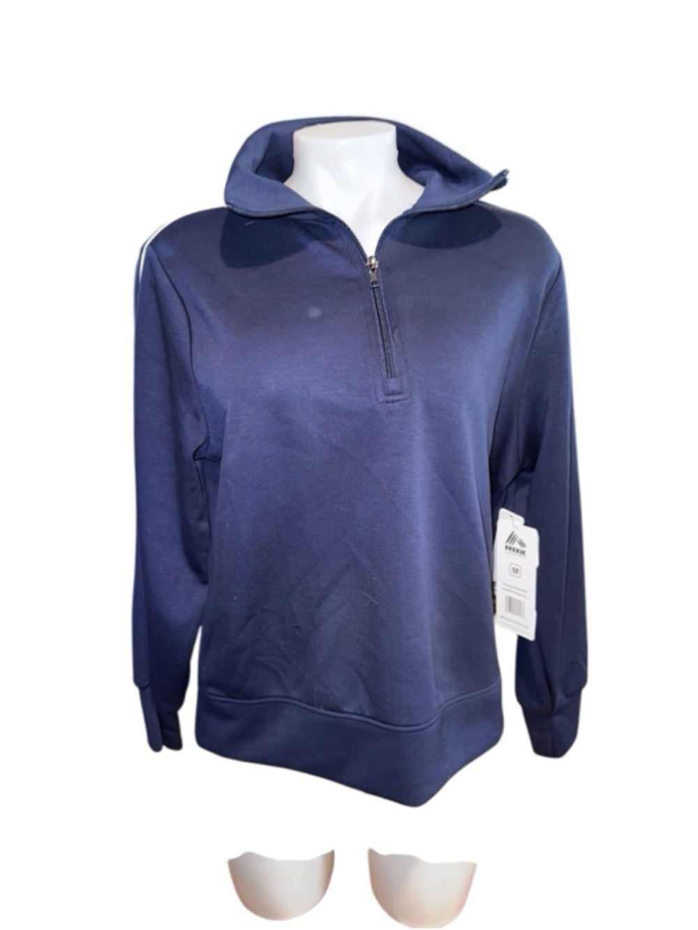RBX Pullover fleece 1/4 zip Jacket Size M Blue